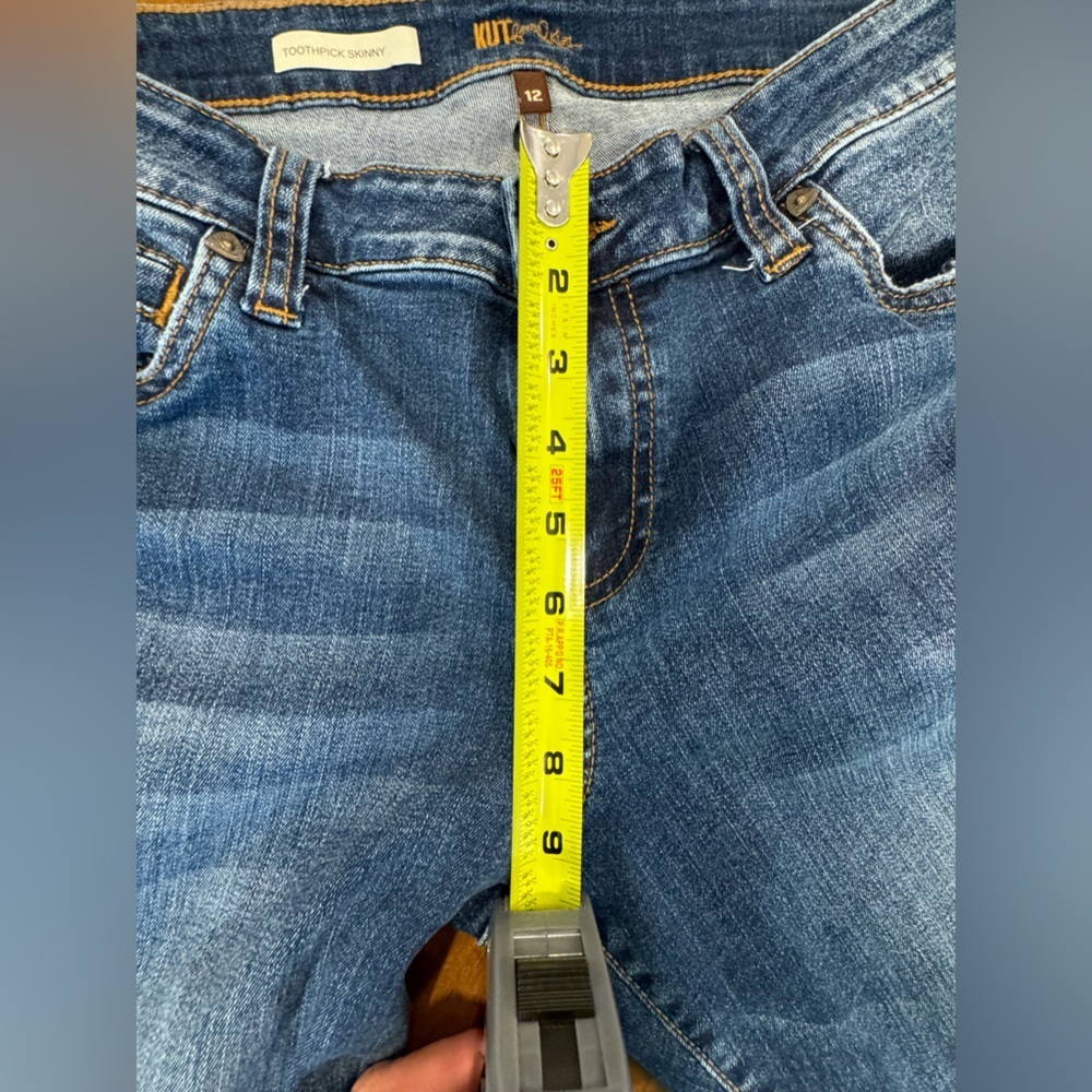 Kut From The Kloth Toothpick Skinny Jeans Size 12 - Picture 3 of 9